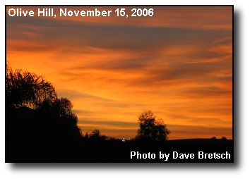 Olive Hill Sunset