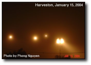 Fog Obscures Harveston Lake