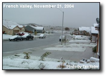 French Valley Snow